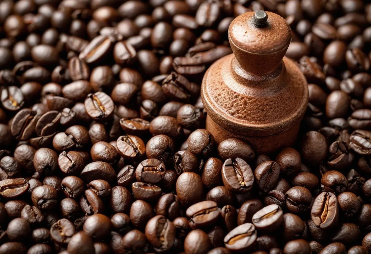 Ein geöffneter Kaffeevollautomat mit sichtbarer Brühgruppe auf einer Werkbank für Kaffeemaschinen